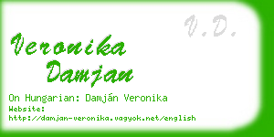 veronika damjan business card